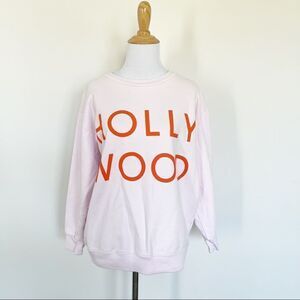 Pink J. Crew Long Hollywood Sweatshirt